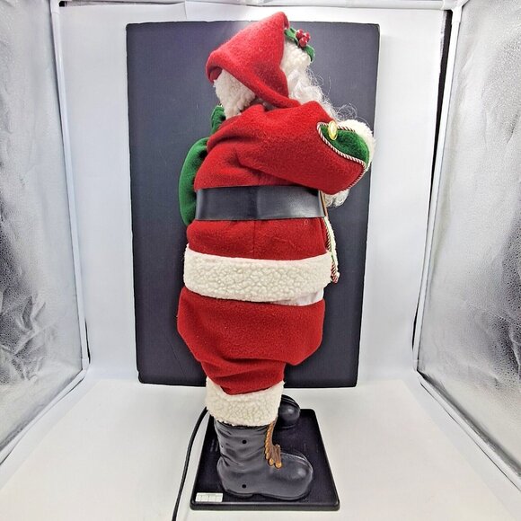 Holiday Creations Animated 29” Mr. Santa Claus Animated 1998 Works Well - Picture 3 of 10